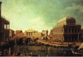 basílica de vecenza y el ponte de rialto Canaletto Venecia